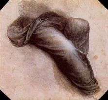 Haga click para ver la imagen ampliada estudio de ropaje para santa ana la virgen y el nino hacia 1503 o hacia 1517.jpg